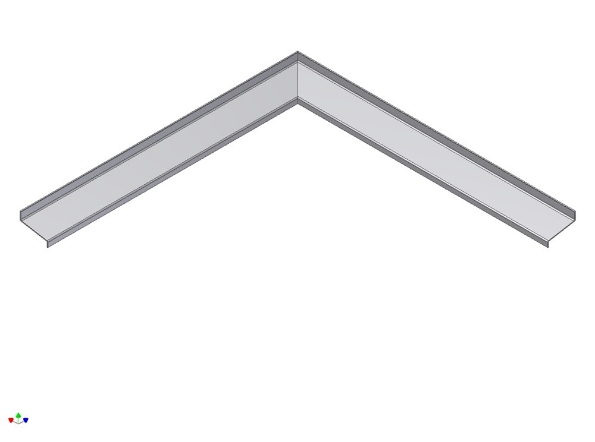 Afbeeldingen van AluArt Waterslagprofiel, hoekstuk inw 60mm