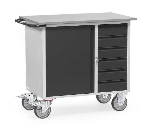 Afbeeldingen van fetra Werkplaatswagen van staalplaat 985x590mm