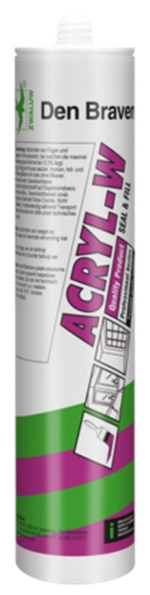 Afbeeldingen van Zwaluw Acryl-W kit Wit 310ml