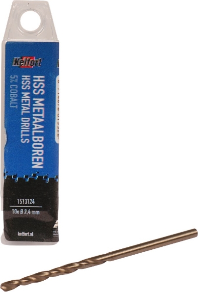 Afbeeldingen van Kelfort Metaalspiraalboor HSS Cobalt 2.4mm