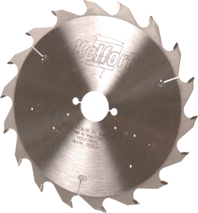 Afbeeldingen van Kelfort Cirkelzaagblad hard metaal, 210 x 2.8 mm, asgat 30 mm, 18 tanden, ws-f
