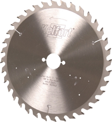 Afbeeldingen van Kelfort Cirkelzaagblad hard metaal, 235 x 2.8 mm, asgat 30 mm, 36 tanden, ws-w