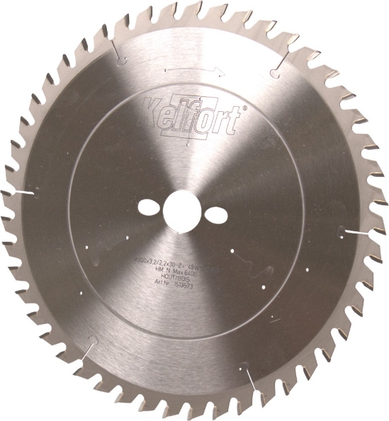 Afbeeldingen van Kelfort Cirkelzaagblad hard metaal, 300 x 3.2 mm, asgat 30 mm, 48 tanden, ws-uw