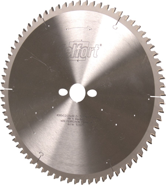 Afbeeldingen van Kelfort Cirkelzaagblad hard metaal, 300 x 3.2 mm, asgat 30 mm, 72 tanden, tfn