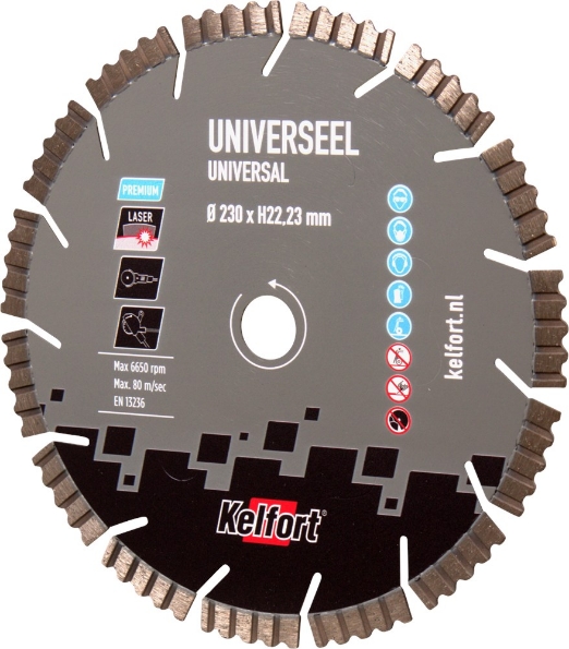 Afbeeldingen van Kelfort Diamantzaag universeel premium 230mm
