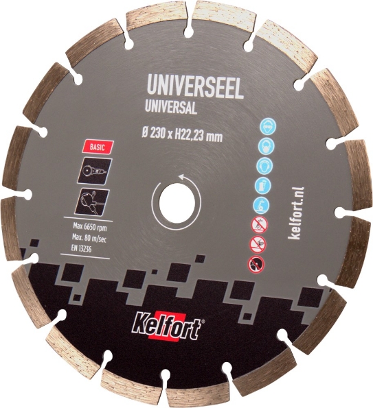 Afbeeldingen van Kelfort Diamantzaag universeel basic 230mm