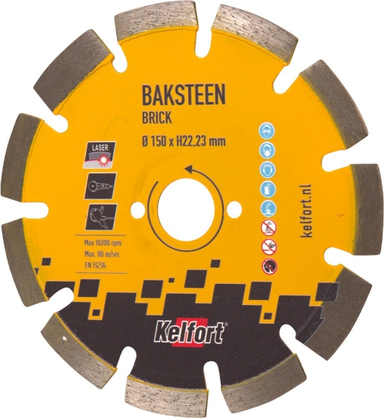 Afbeeldingen van Kelfort Diamantzaagblad baksteen 150mm