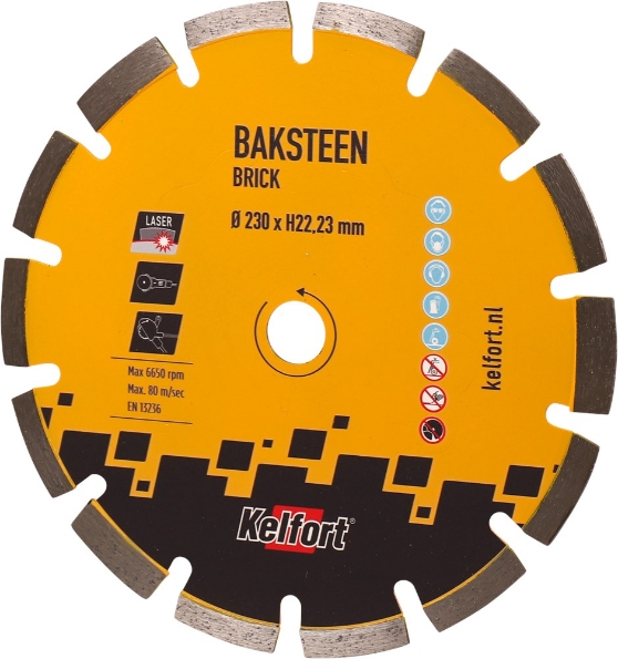 Afbeeldingen van Kelfort Diamantzaagblad baksteen 230mm