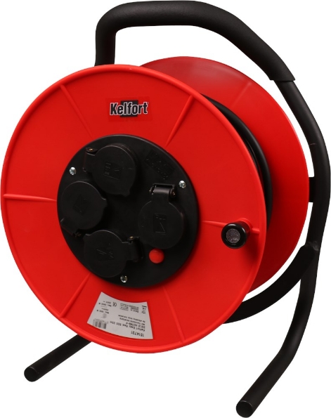 Afbeeldingen van Kelfort Kabelhaspel Easy Reel 500, 25 meter, 3 x 1.5 mm2