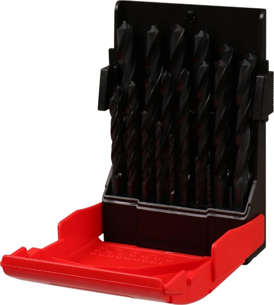 Afbeeldingen van Kelfort Metaalborenset HSS gerold 25 delig 1-13mm 0.5mm oplopend