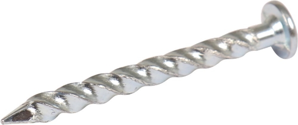 Afbeeldingen van Kelfort Schroefnagel, 3.8 x 40 mm, platte kop, verpakking 1000 stuks, gegalvaniseerd, verzinkt