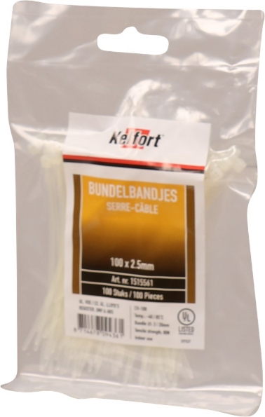Afbeeldingen van Kelfort Bundelband, 100 x 2.5 mm, transparant