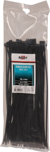 Afbeeldingen van Kelfort Bundelband, 280 x 4.8 mm, zwart