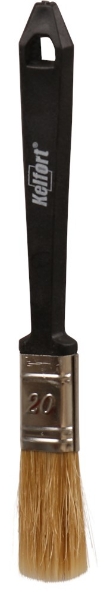 Afbeeldingen van Kelfort Wegwerpkwast 12 x 20 mm maat 20 wit haar