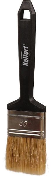 Afbeeldingen van Kelfort Wegwerpkwast 14x 50 mm maat 50 wit haar