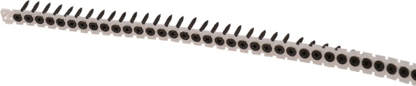 Afbeeldingen van Kelfort Snelbouwschroef op band 3.5 x 25 mm normale draad trompetkop zwart