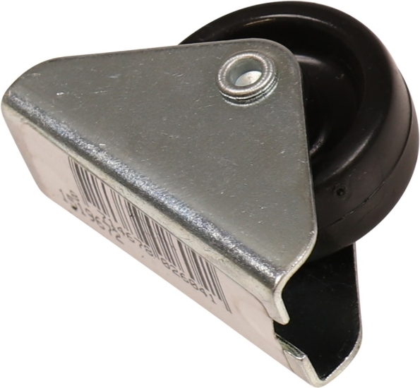 Afbeeldingen van Kelfort Bokwiel 30 mm met glijlager zwart pvc gegalvaniseerd verzinkt