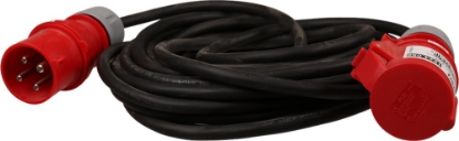 Afbeeldingen van Kelfort Verlengsnoer 10 meter 400V 32A. 4x2.5mm2 cee h07rn-f neopreen