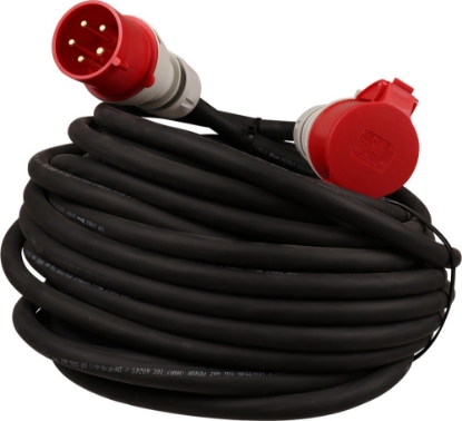 Afbeeldingen van Kelfort Verlengsnoer 25 meter 400V 32A. 5x6mm2 cee h07rn-f neopreen