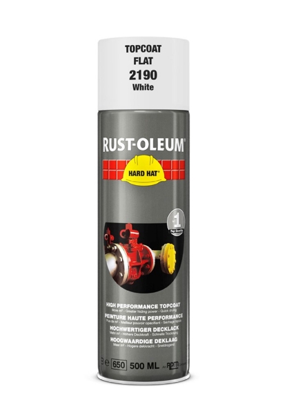 Afbeeldingen van RUST-OLEUM® Deklaag Hard Hat, 500 ml, mat wit  