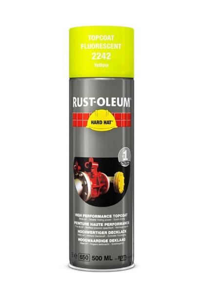 Afbeeldingen van RUST-OLEUM® Deklaag fluorescerend Hard Hat Deklaag fluor geel