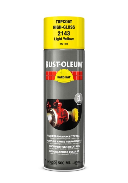 Afbeeldingen van RUST-OLEUM® Deklaag Hard Hat, 500 ml, ral 1018, licht geel  