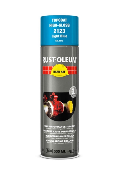 Afbeeldingen van RUST-OLEUM® Deklaag Hard Hat, 500 ml, ral 5012, licht blauw  