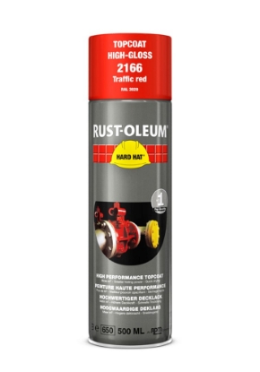 Afbeeldingen van RUST-OLEUM® Deklaag Hard Hat, 500 ml, ral 3020, verkeers rood  