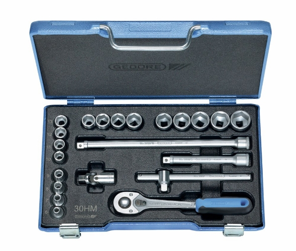 Afbeeldingen van GEDORE Dopsleutelset 3/8" 22-delig 30 HMU-10