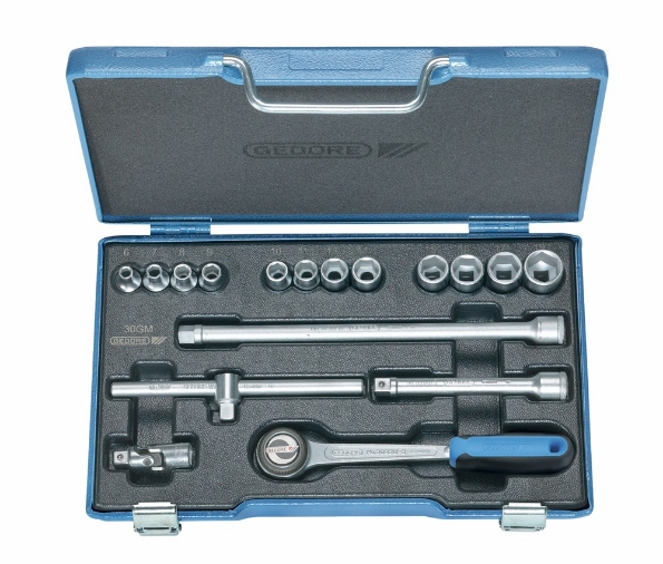 Afbeeldingen van GEDORE Dopsleutelset 3/8" 17-delig 30 GMU-3
