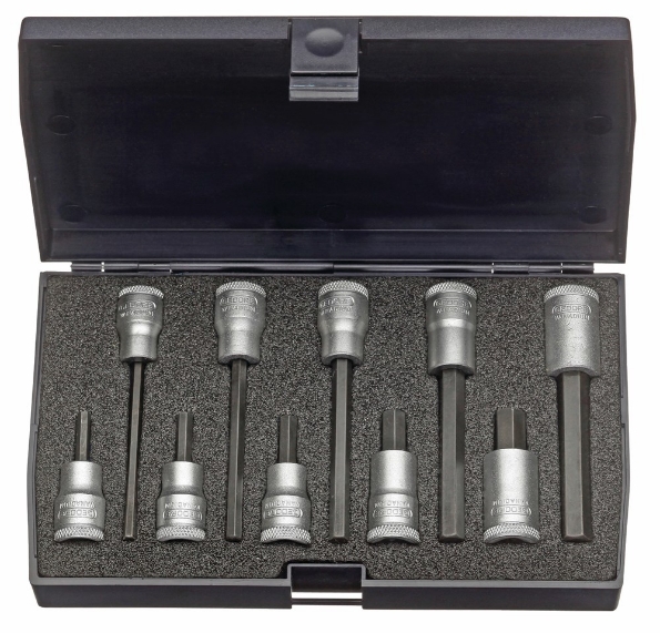 Afbeeldingen van GEDORE Dopsleutel-schroevendraaierset 3/8" 10-delig IN 30 LKM 4-10mm