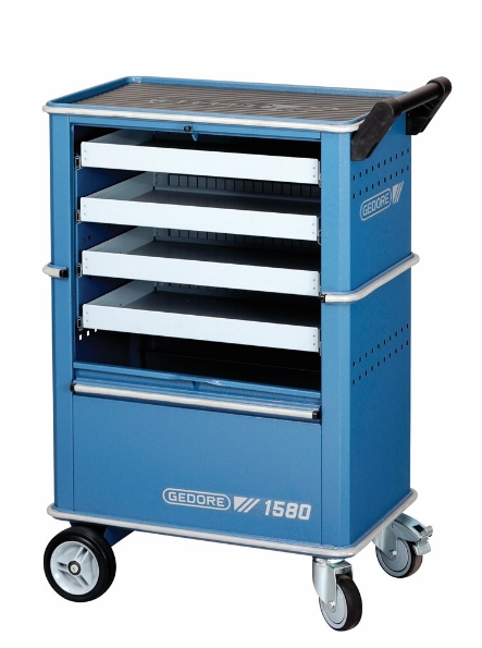 Afbeeldingen van GEDORE Gereedschapwagen met 4 laden 1580 ,6627550, blauw