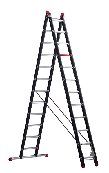 Afbeeldingen van Altrex Aluminium ladder (gecoat) - 2-delig reform Mounter 2x12