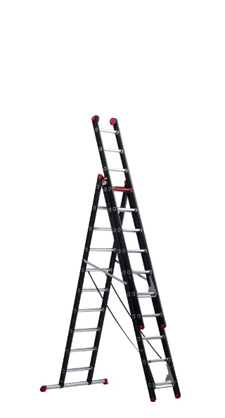 Afbeeldingen van Altrex Aluminium ladder (gecoat) - 3-delig reform Mounter 3x10