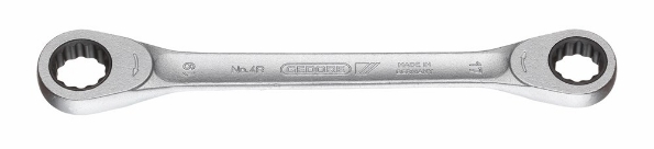 Afbeeldingen van GEDORE Dubbele ringratelsleutel 4 R 17x19mm