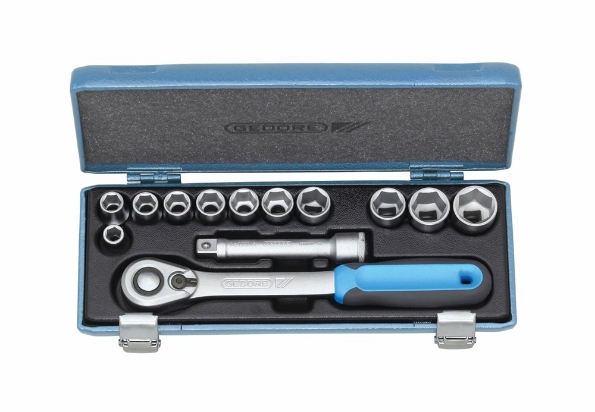 Afbeeldingen van GEDORE Dopsleutelset 1/2" 13-delig D 19 KMU-20