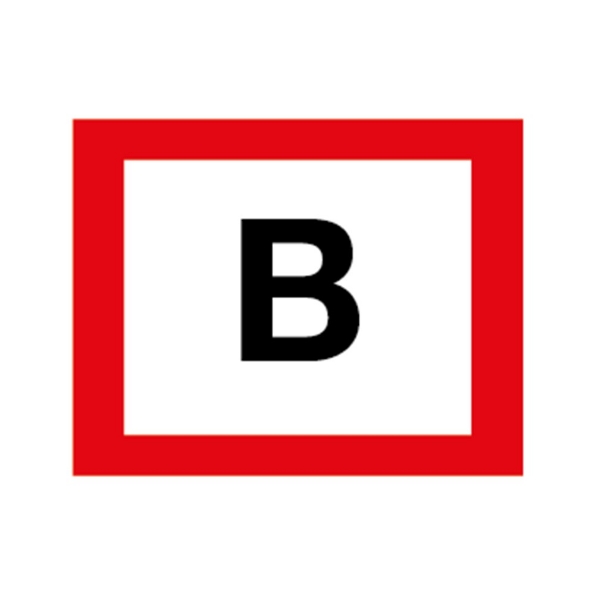 Afbeeldingen van Pikt-o-norm Tekstbord B bord aansluitpunt droge stijgleiding 150x200mm