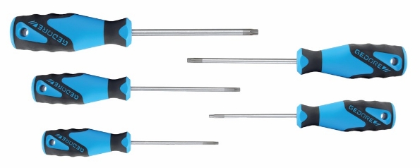 Afbeeldingen van GEDORE 3-C schroevendraaierset 10-delig 2163 TX T7-T40