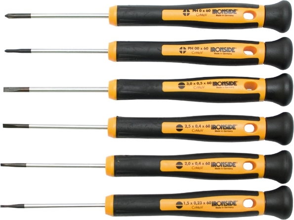 Afbeeldingen van Ironside Precisieschroevendraaierset 6dlg