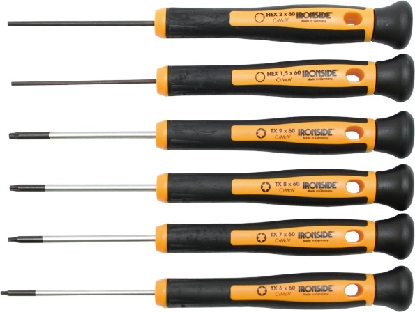 Afbeeldingen van Ironside Precisieschroevendraaierset 6dlg