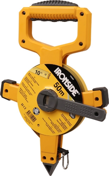 Afbeeldingen van Ironside Landmetermaat Abs open frame, bandbreedte 13mm 50 meter