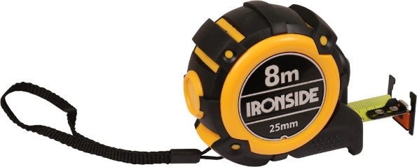 Afbeeldingen van Ironside Rolbandmaat rubber 8m x 25mm