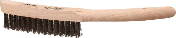 Afbeeldingen van Ironside Staaldraadborstel rvs 2 rijen