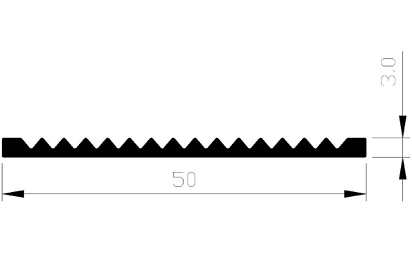 Afbeeldingen van AluArt Slijtstrip aluminium 3 meter 40x3mm