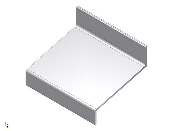 Afbeeldingen van AluArt Waterslagprofiel aluminium 3 meter 20x60x15mm