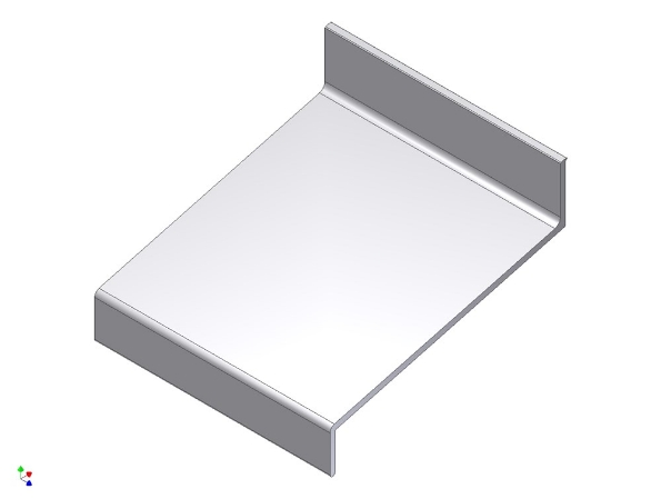 Afbeeldingen van AluArt Waterslagprofiel aluminium 3 meter 20x80x15mm