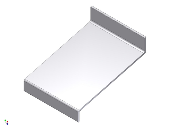 Afbeeldingen van AluArt Waterslagprofiel aluminium 3 meter 20x100x15mm