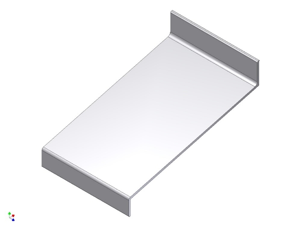 Afbeeldingen van AluArt Waterslagprofiel aluminium 3 meter 20x120x15mm