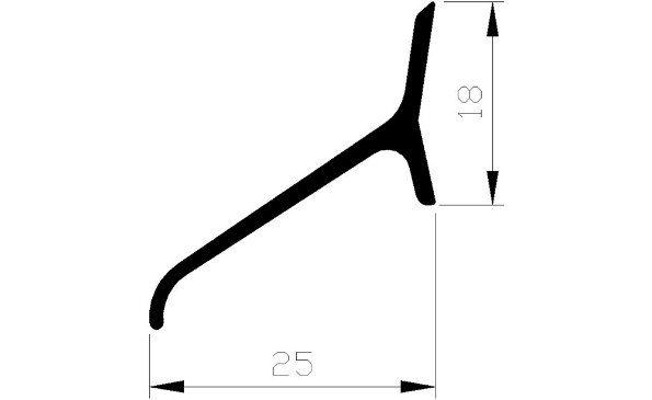 Afbeeldingen van AluArt Lekdorpel aluminium 5 meter 25mm
