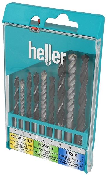 Afbeeldingen van Heller Tools Cassette HSS, steen & hout 3390/09 9 delig